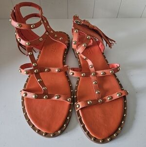 Schutz Studded Gladiator Sandals